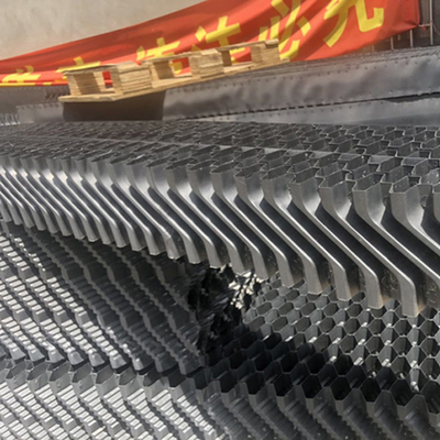 TERRAPLÉN del PVC del eliminador de la deriva del PVC de la onda del flujo cruzado para la torre de enfriamiento