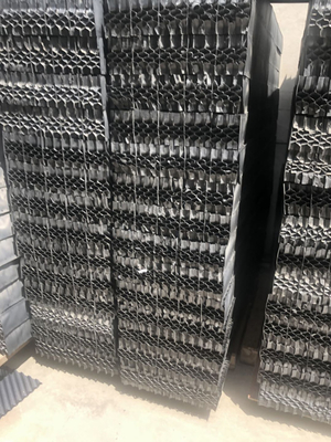 Componentes celulares de la torre de enfriamiento del eliminador de la deriva del PVC del panal negro
