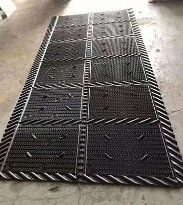 Llenador lleno negro 810m m del PVC del paquete de la torre de enfriamiento de la torre de enfriamiento