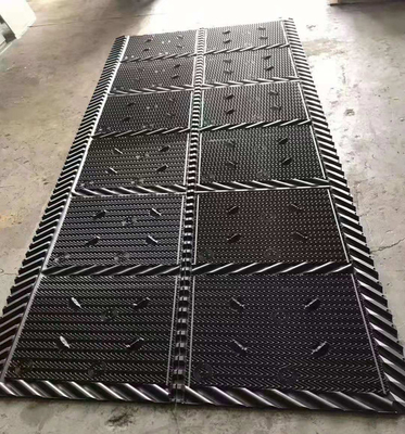 Llenador lleno negro 810m m del PVC del paquete de la torre de enfriamiento de la torre de enfriamiento